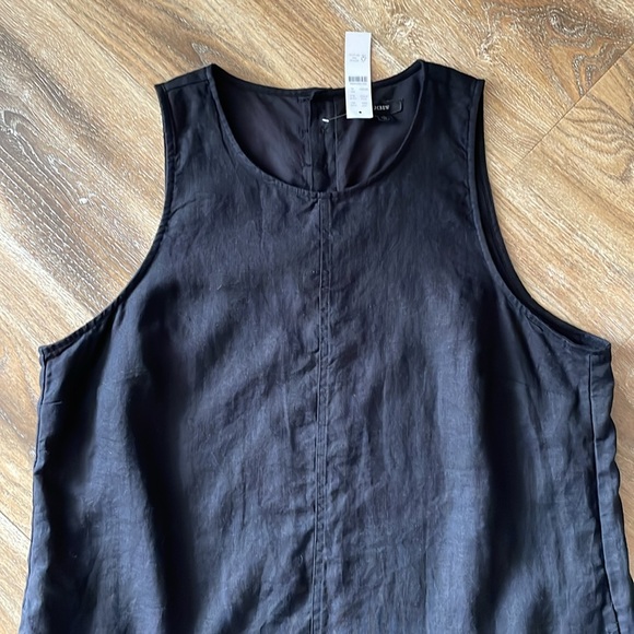 J Crew Button-back 100% linen shift dress NWT - Picture 2 of 13